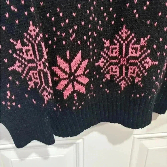 Entourage snowflake  vintage sweater size med can fit larger winter Christmas - Picture 4 of 5